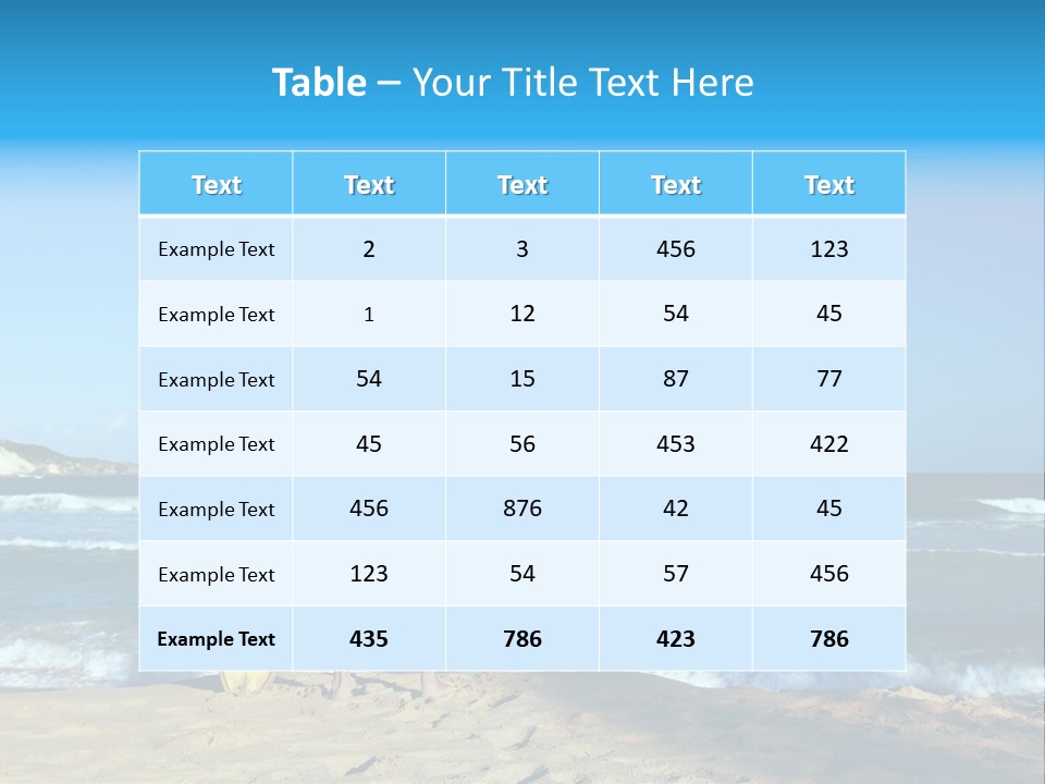 Sun Summer Tan PowerPoint Template