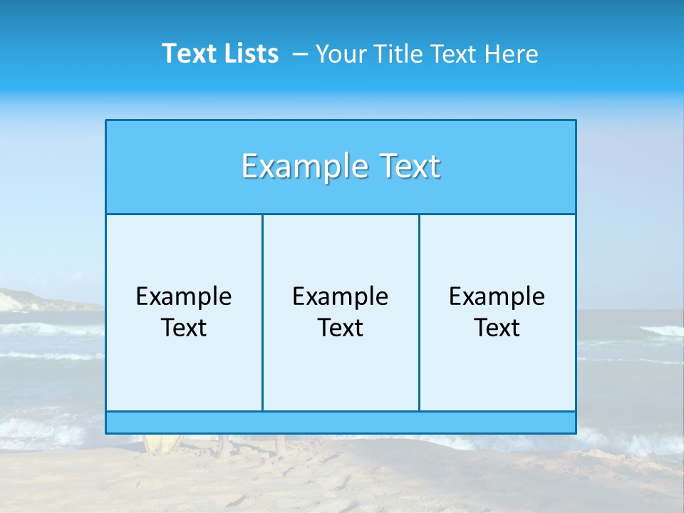 Sun Summer Tan PowerPoint Template