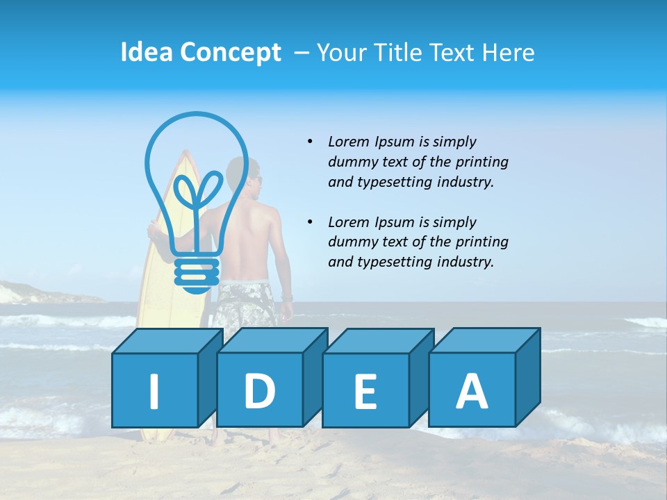 Sun Summer Tan PowerPoint Template