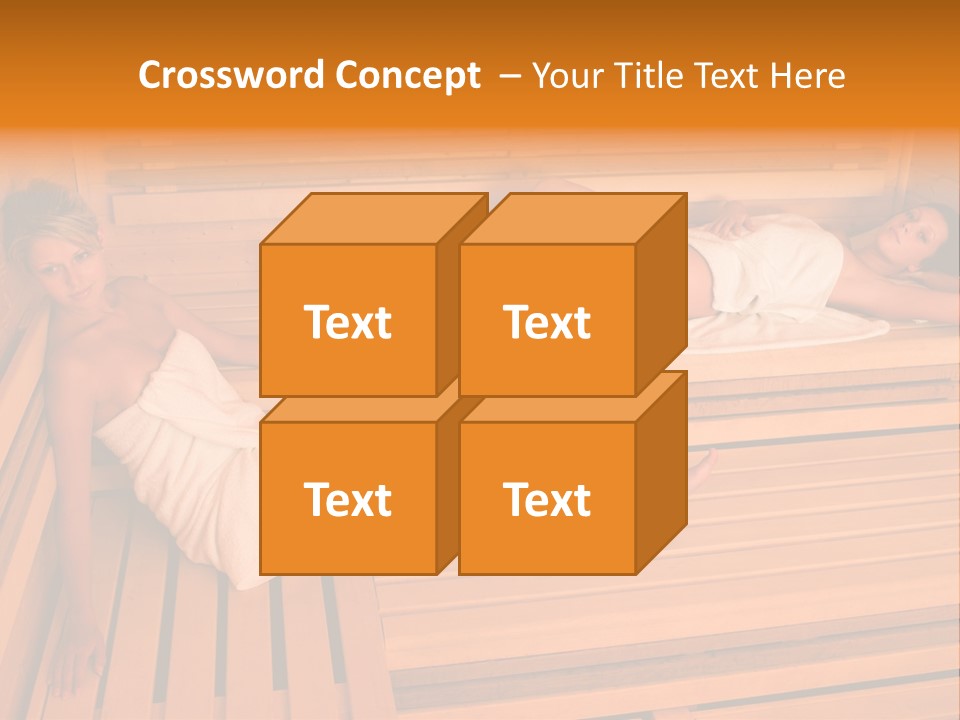Caucasian Wellness Heat PowerPoint Template