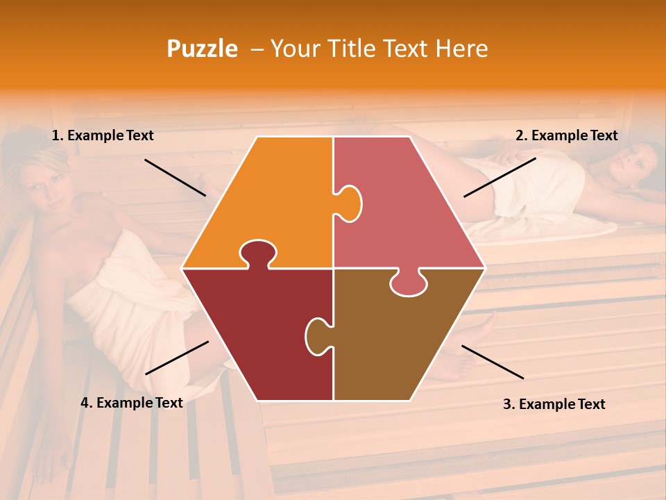 Caucasian Wellness Heat PowerPoint Template