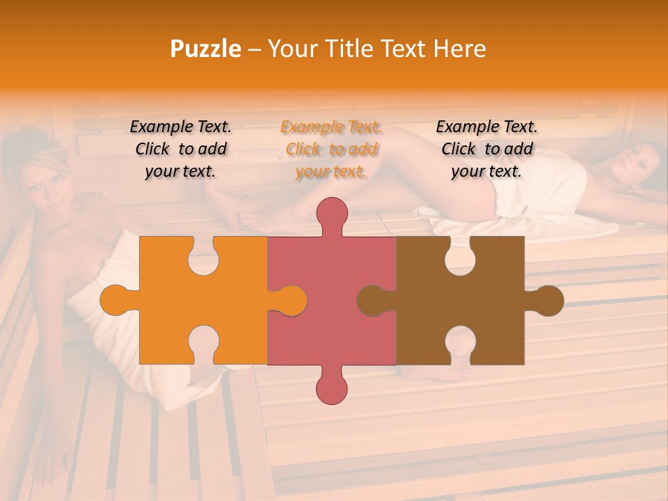 Caucasian Wellness Heat PowerPoint Template