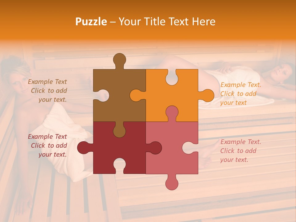 Caucasian Wellness Heat PowerPoint Template