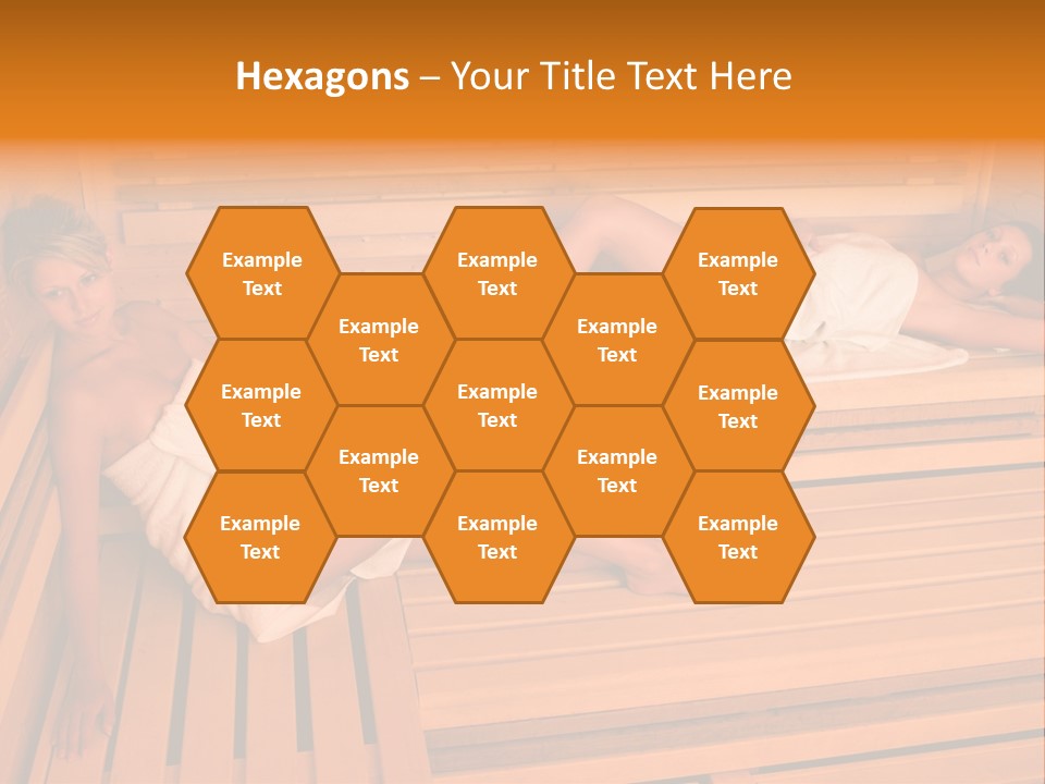 Caucasian Wellness Heat PowerPoint Template