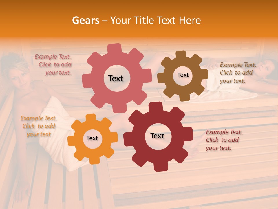 Caucasian Wellness Heat PowerPoint Template