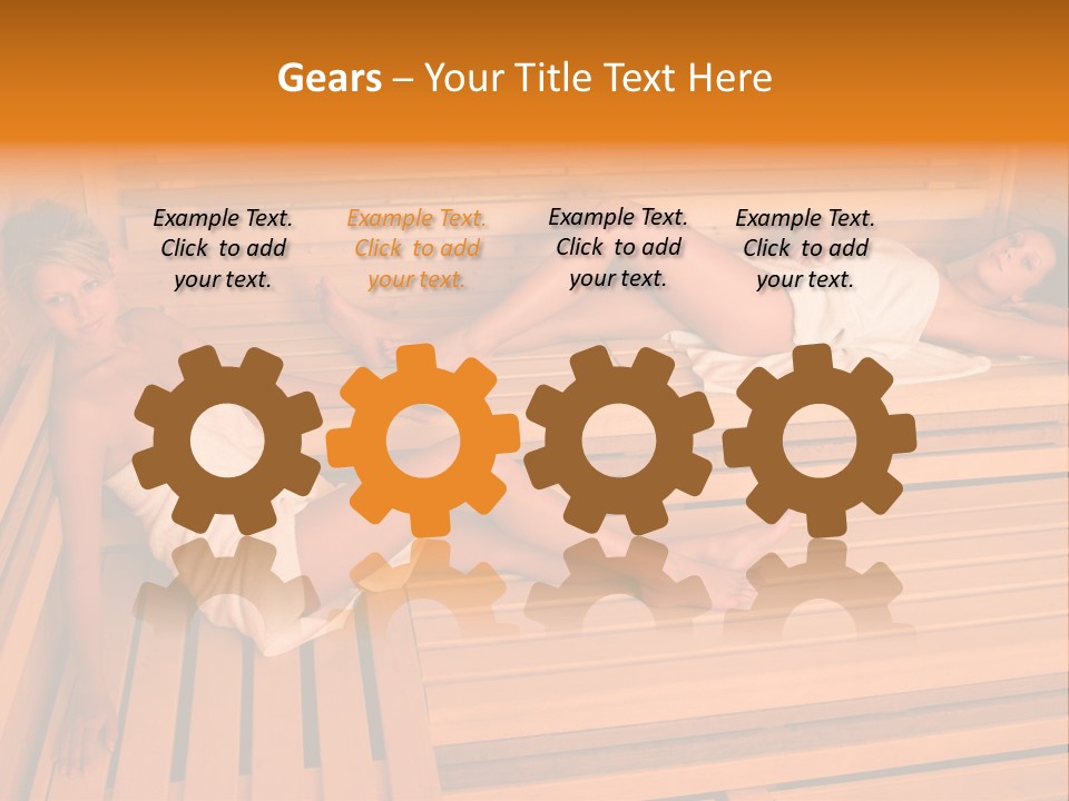 Caucasian Wellness Heat PowerPoint Template