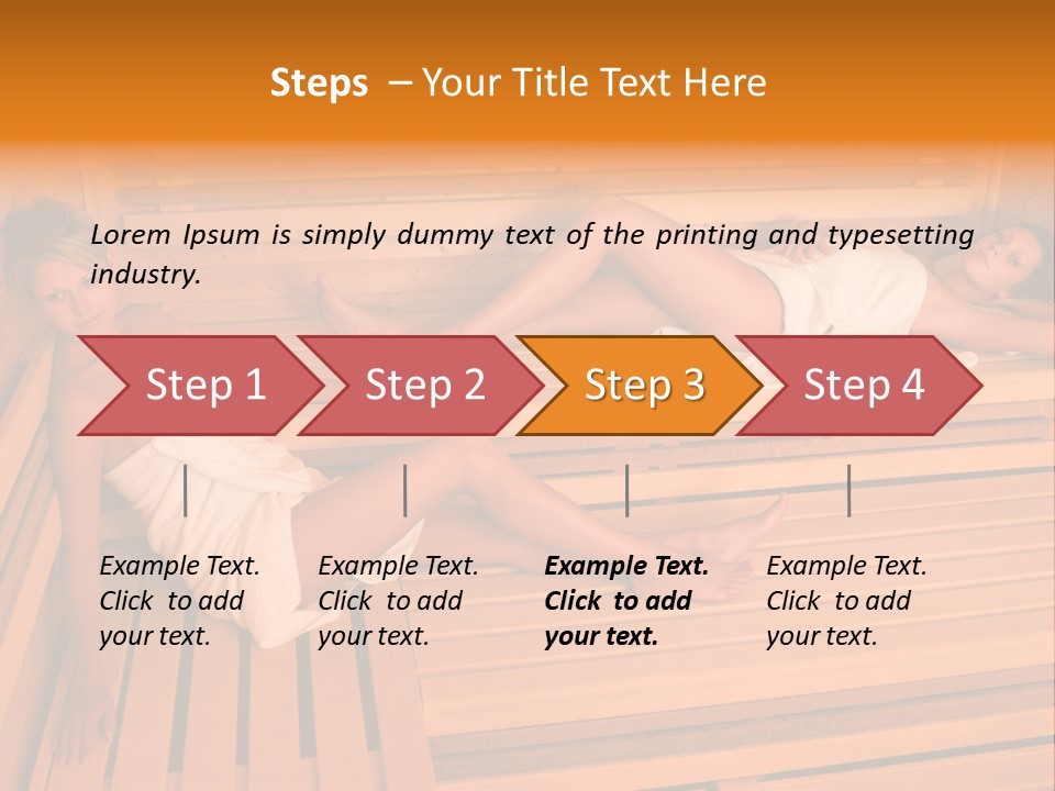 Caucasian Wellness Heat PowerPoint Template