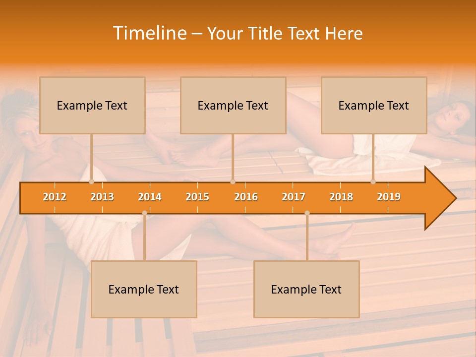 Caucasian Wellness Heat PowerPoint Template