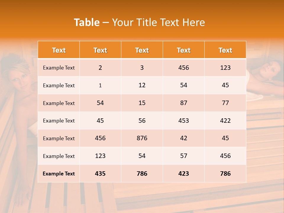 Caucasian Wellness Heat PowerPoint Template