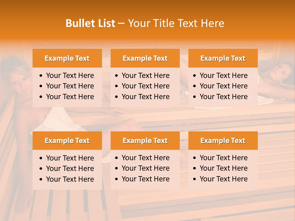 Caucasian Wellness Heat PowerPoint Template