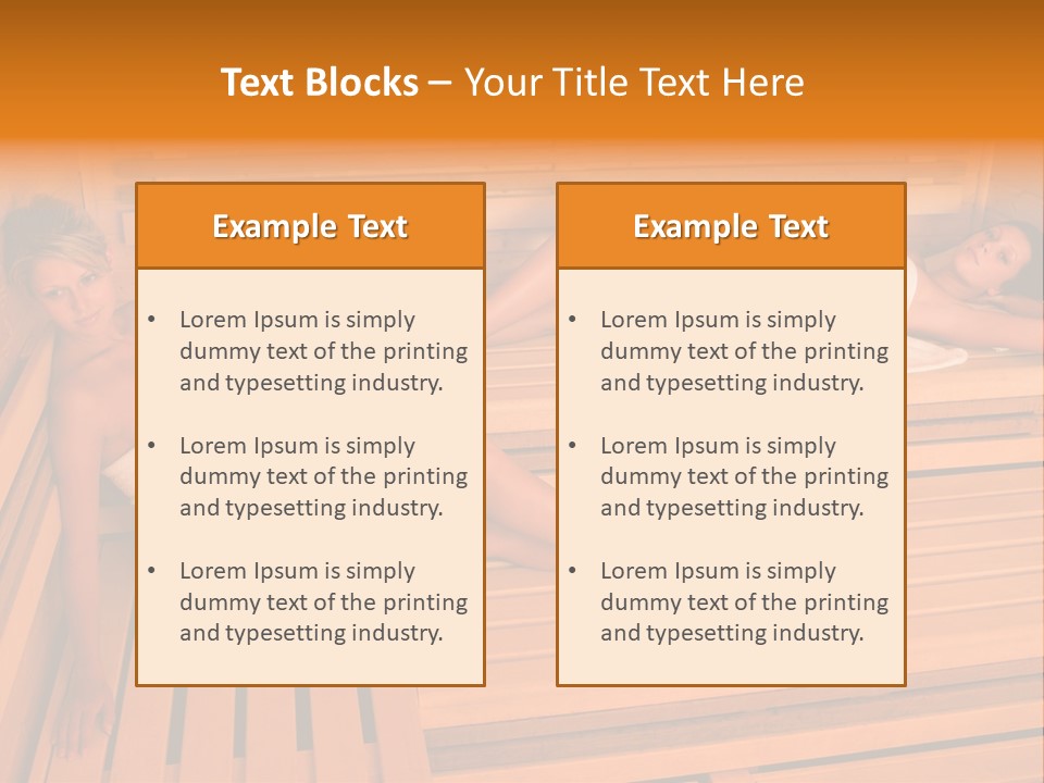 Caucasian Wellness Heat PowerPoint Template