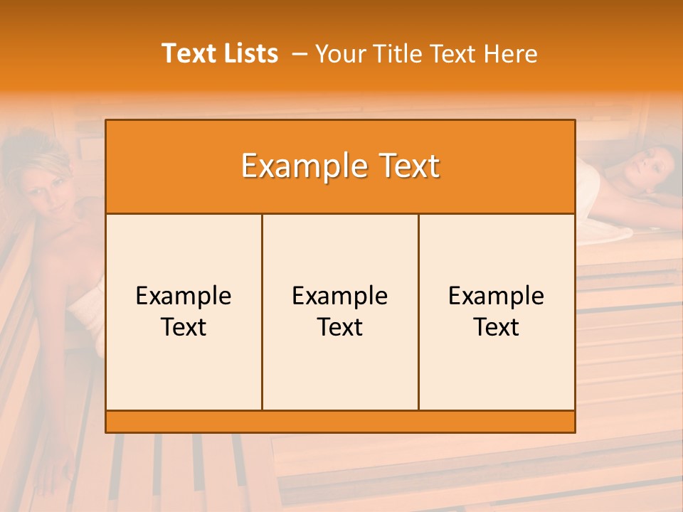 Caucasian Wellness Heat PowerPoint Template