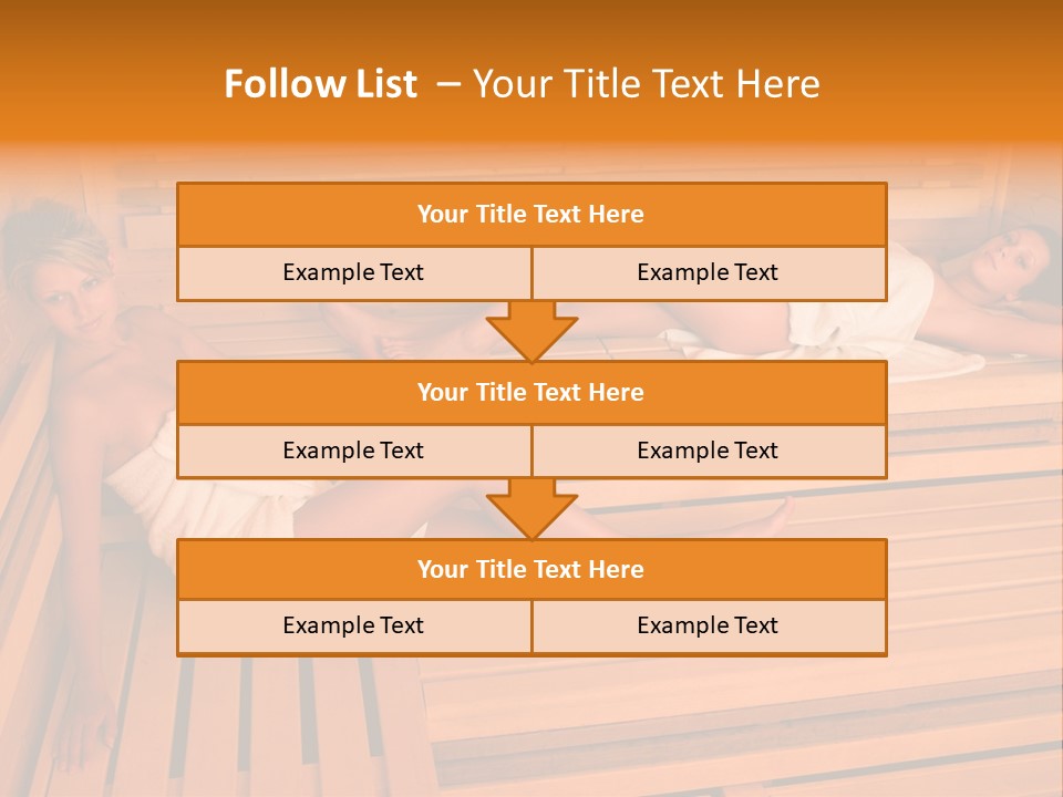 Caucasian Wellness Heat PowerPoint Template