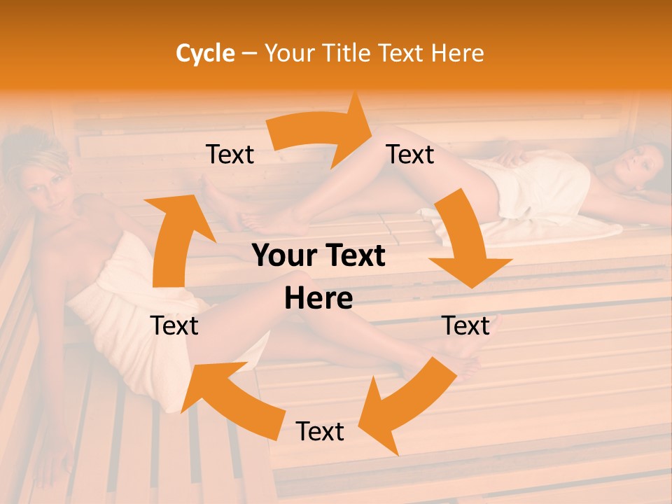 Caucasian Wellness Heat PowerPoint Template