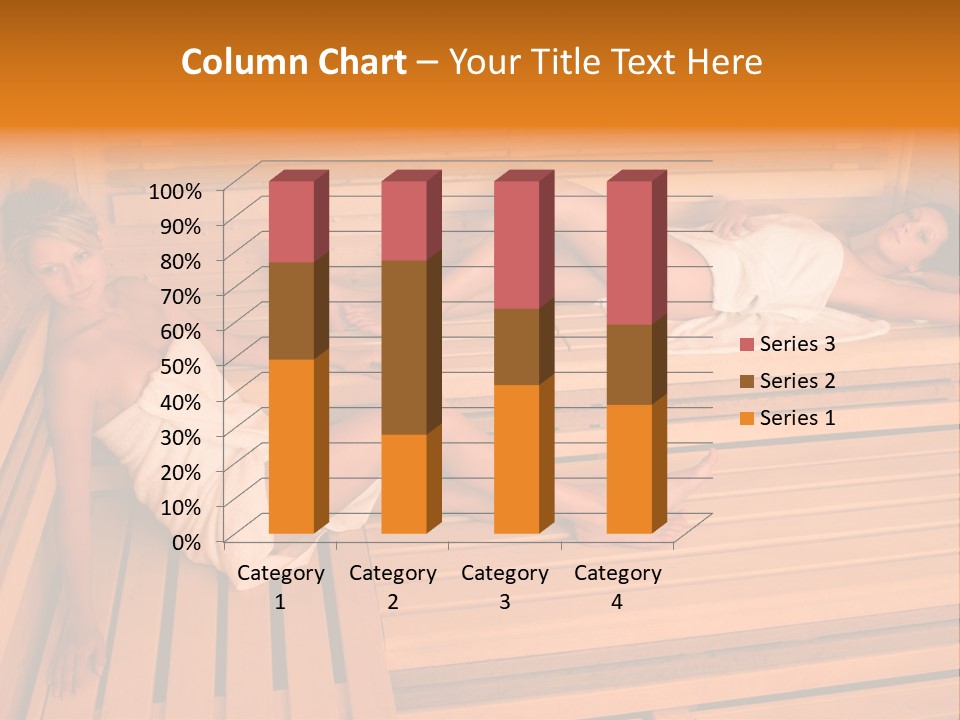 Caucasian Wellness Heat PowerPoint Template
