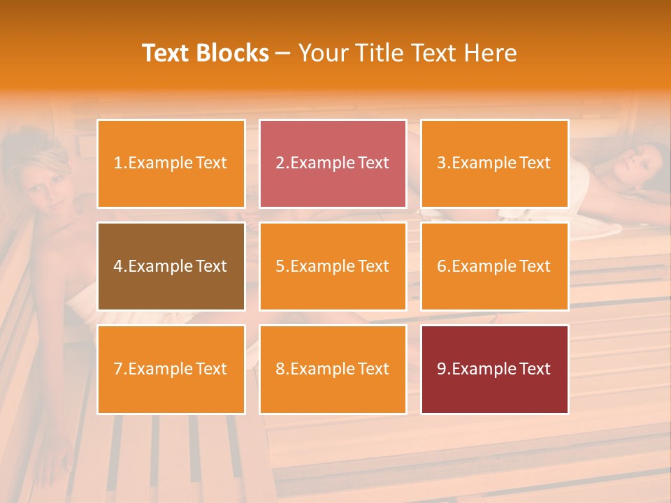 Caucasian Wellness Heat PowerPoint Template