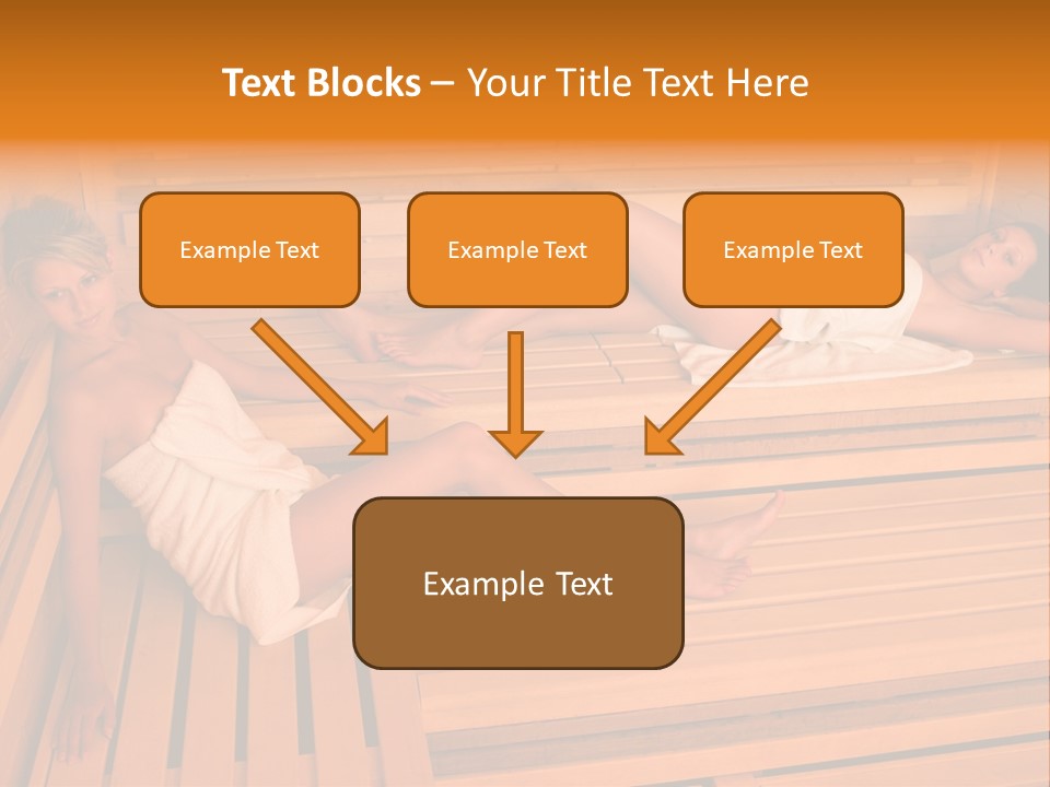Caucasian Wellness Heat PowerPoint Template