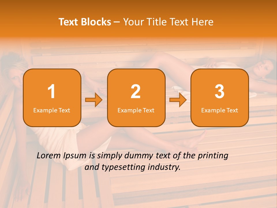 Caucasian Wellness Heat PowerPoint Template