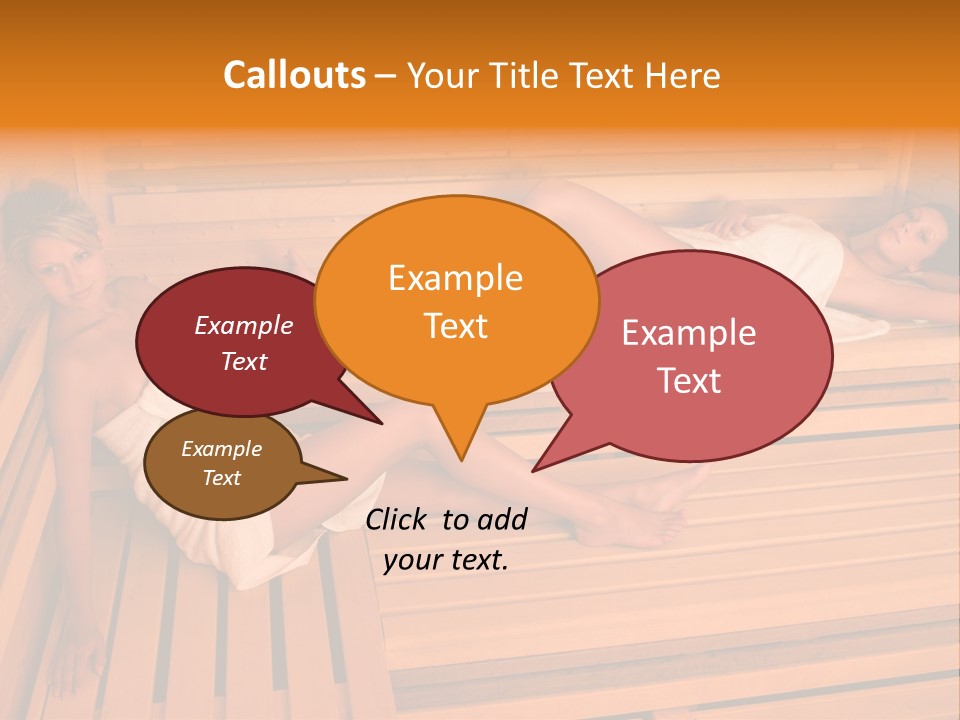Caucasian Wellness Heat PowerPoint Template