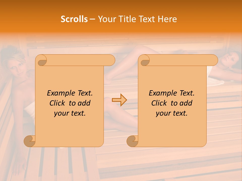 Caucasian Wellness Heat PowerPoint Template