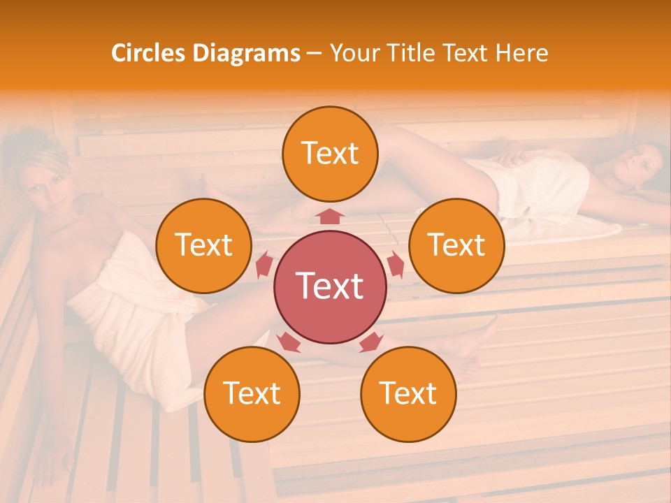 Caucasian Wellness Heat PowerPoint Template