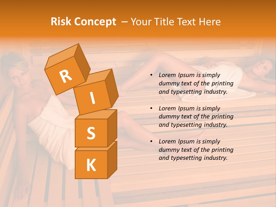 Caucasian Wellness Heat PowerPoint Template