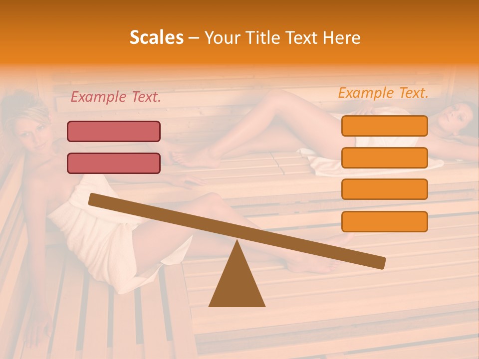 Caucasian Wellness Heat PowerPoint Template