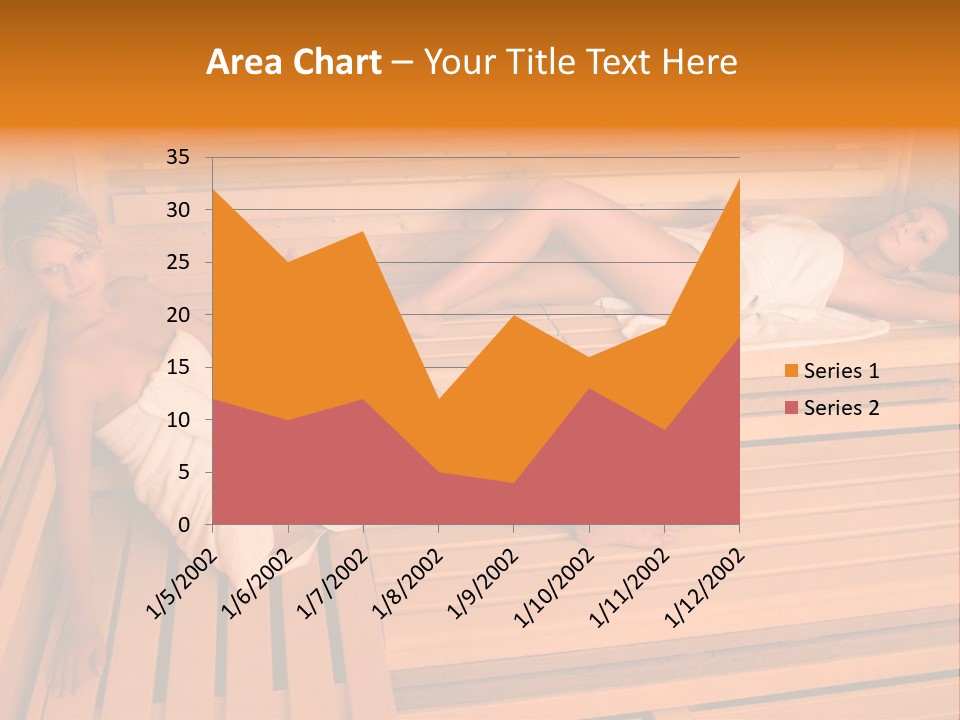 Caucasian Wellness Heat PowerPoint Template