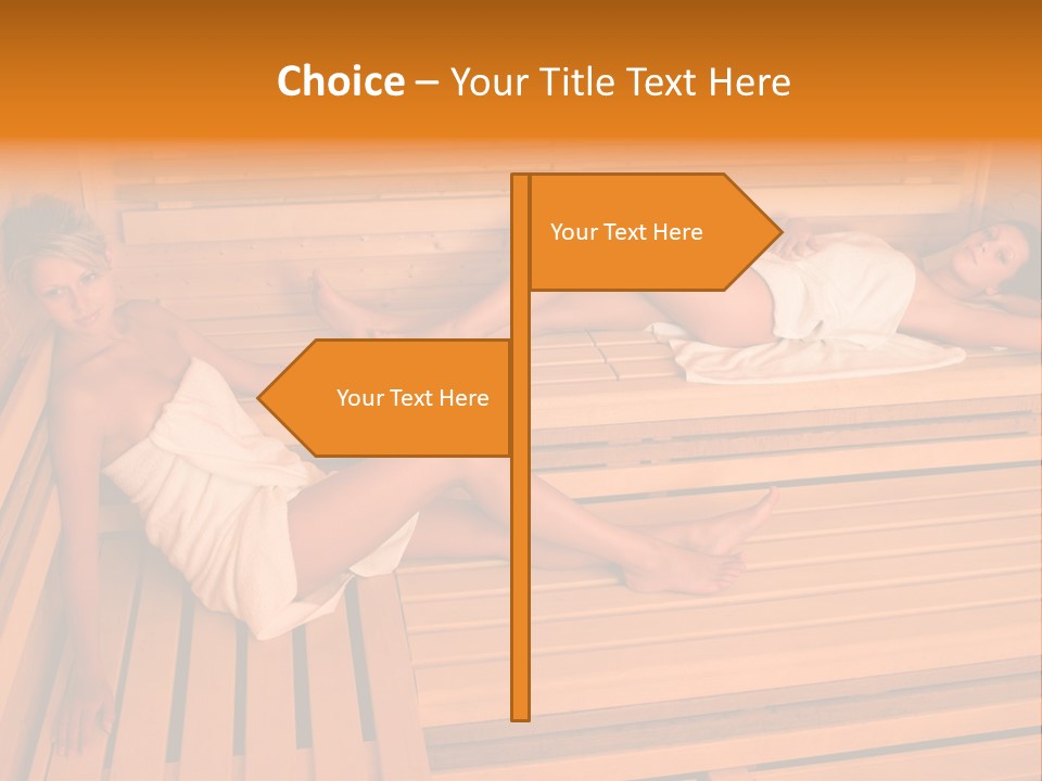 Caucasian Wellness Heat PowerPoint Template