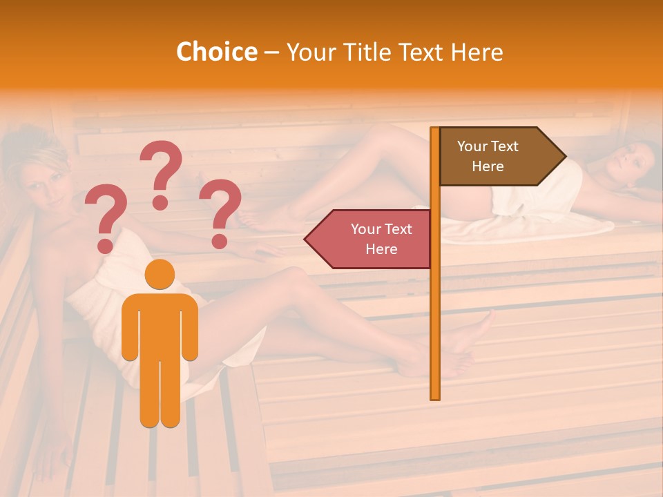 Caucasian Wellness Heat PowerPoint Template