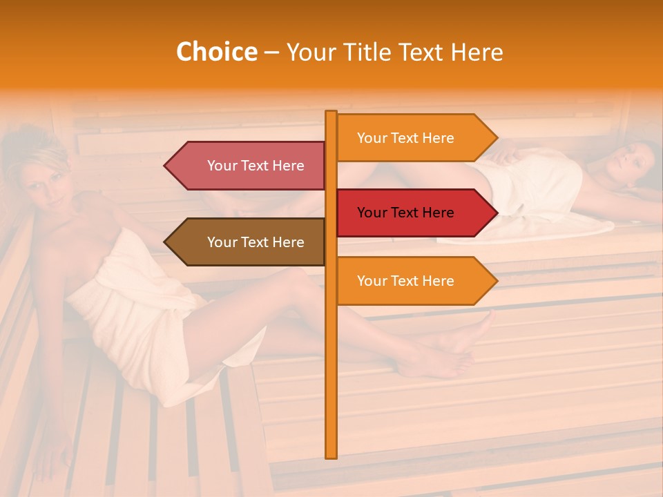 Caucasian Wellness Heat PowerPoint Template