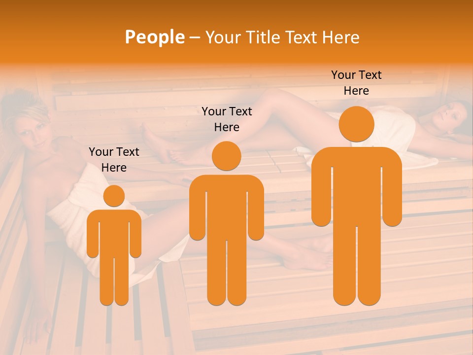 Caucasian Wellness Heat PowerPoint Template