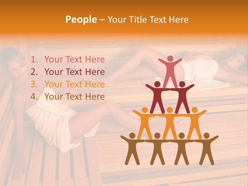 Caucasian Wellness Heat PowerPoint Template