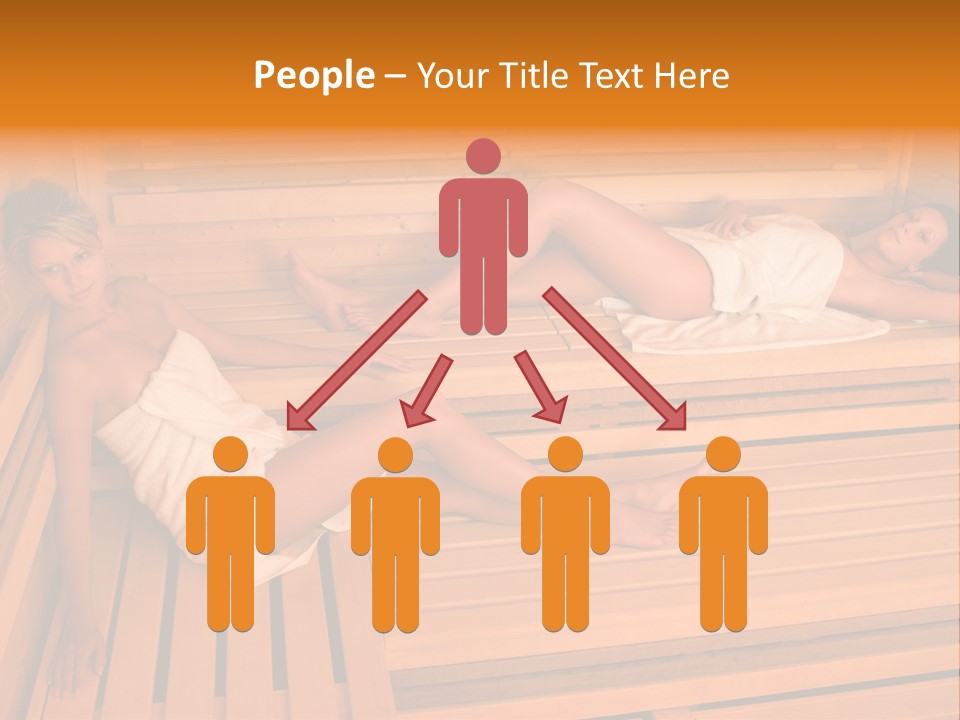 Caucasian Wellness Heat PowerPoint Template