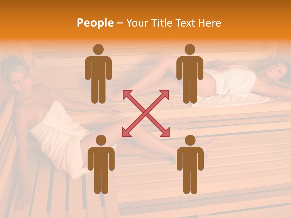 Caucasian Wellness Heat PowerPoint Template