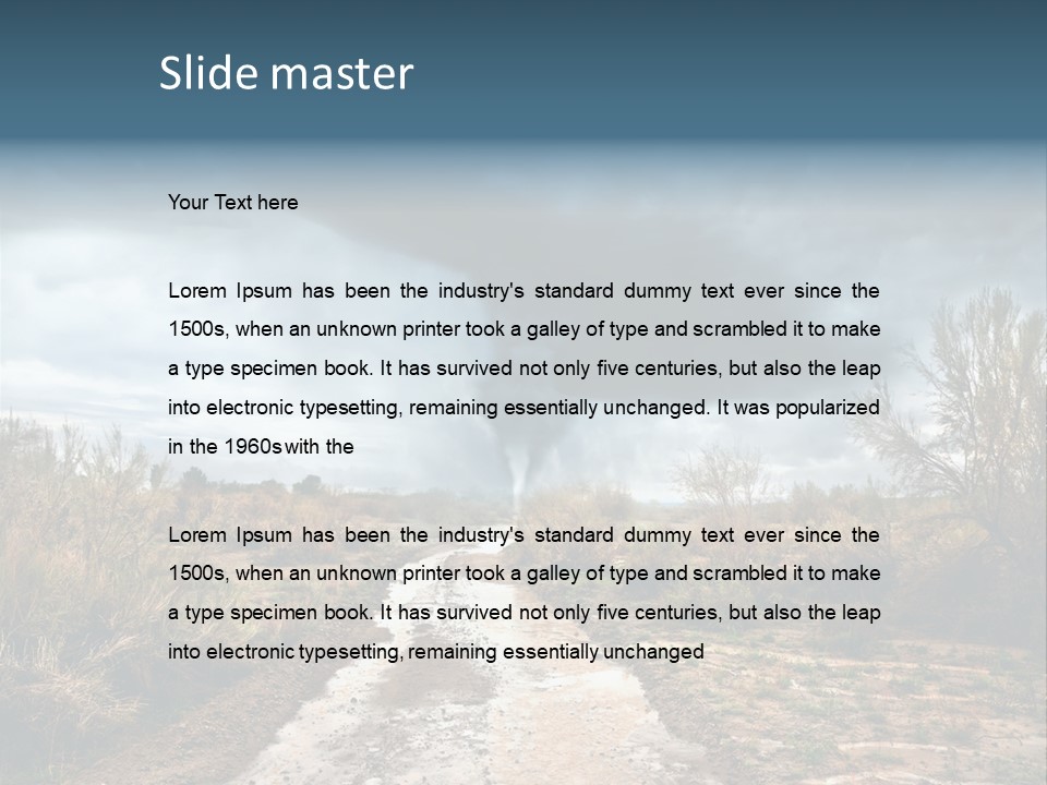 Environment Land Danger PowerPoint Template