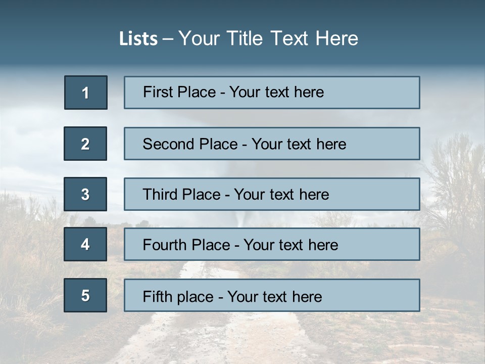 Environment Land Danger PowerPoint Template