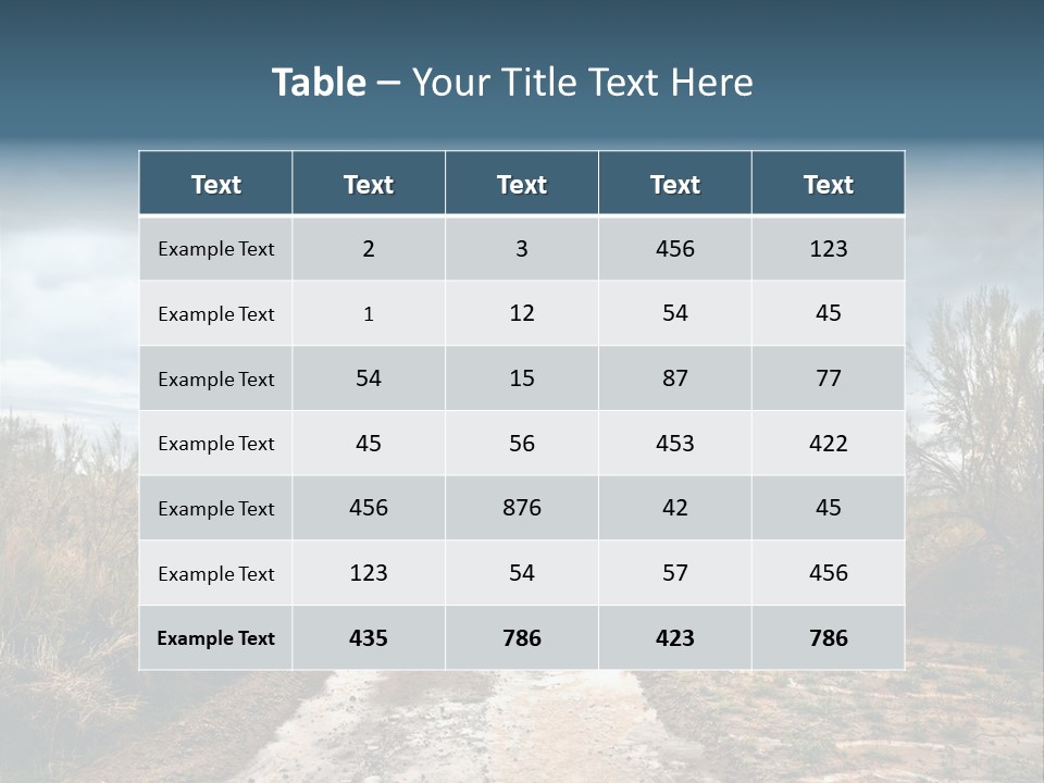 Environment Land Danger PowerPoint Template