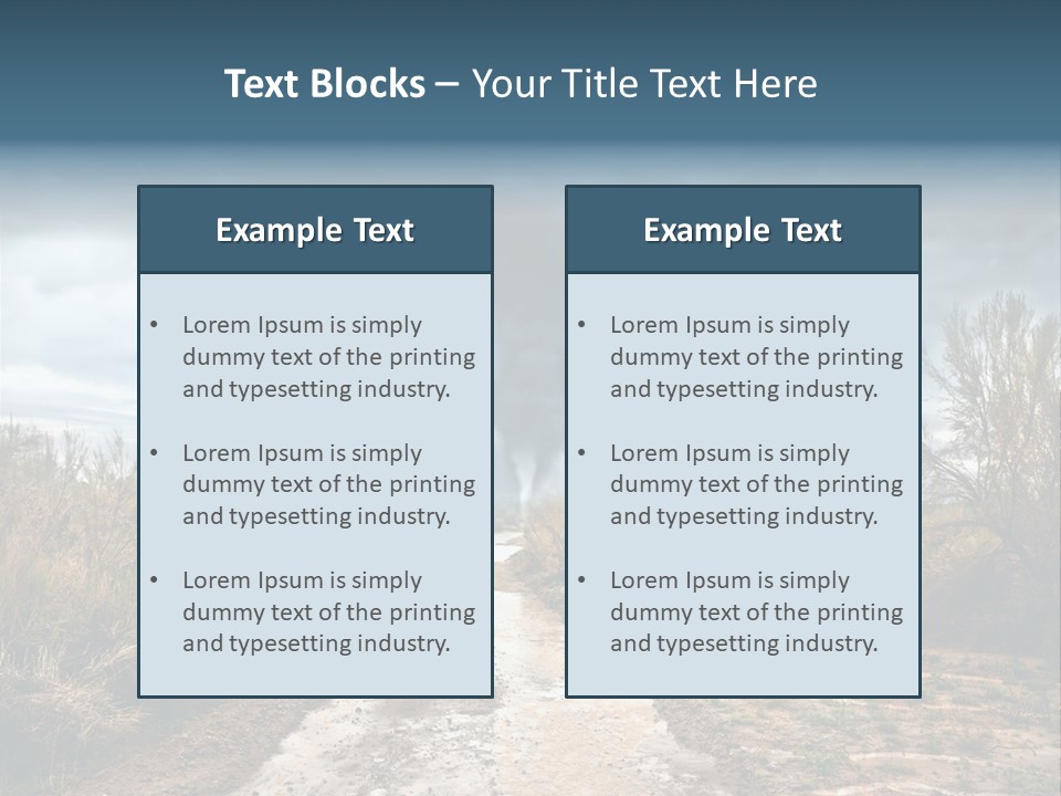 Environment Land Danger PowerPoint Template