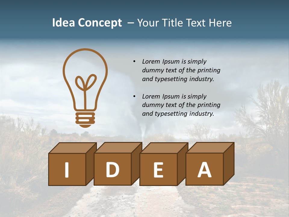 Environment Land Danger PowerPoint Template