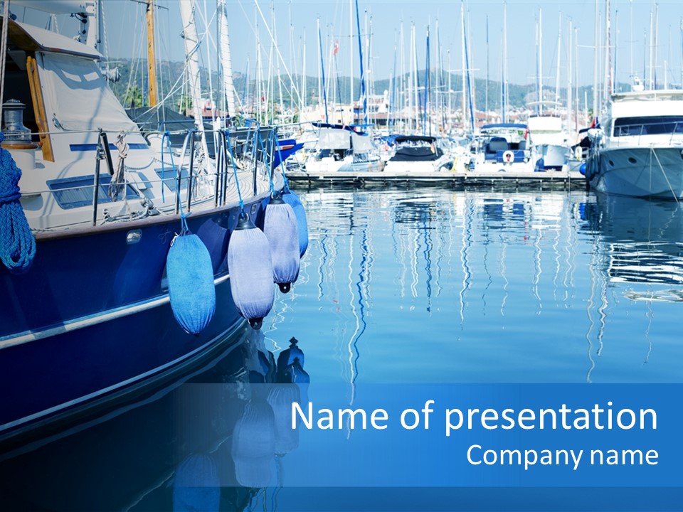 Rigging Mast Yachting PowerPoint Template