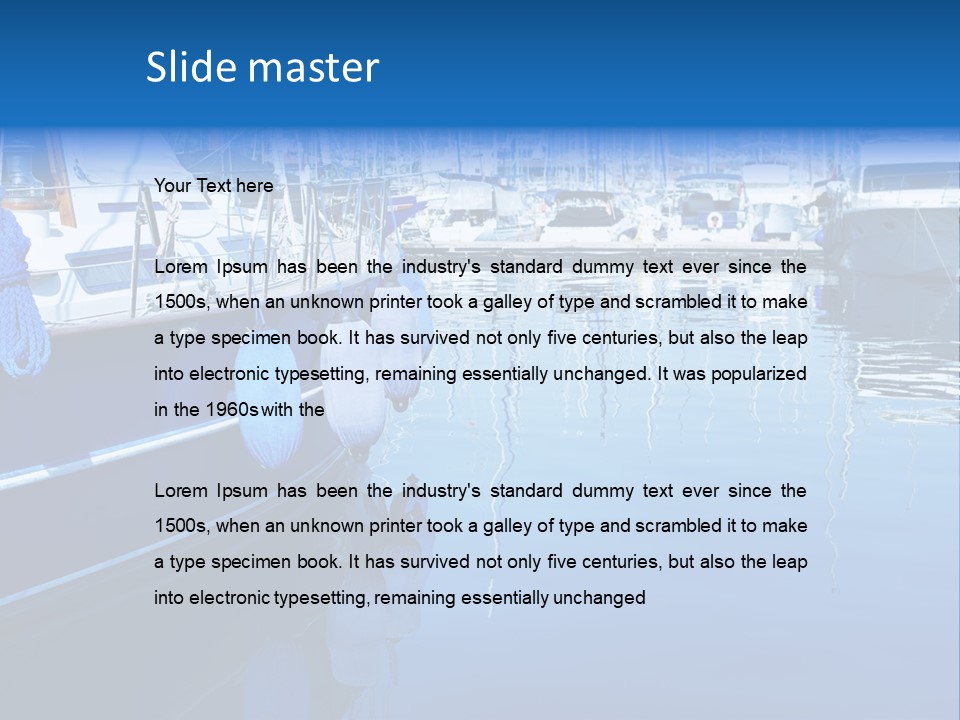 Rigging Mast Yachting PowerPoint Template