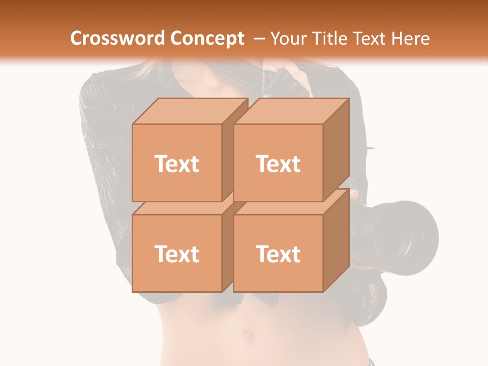 Golden Band Symbol PowerPoint Template