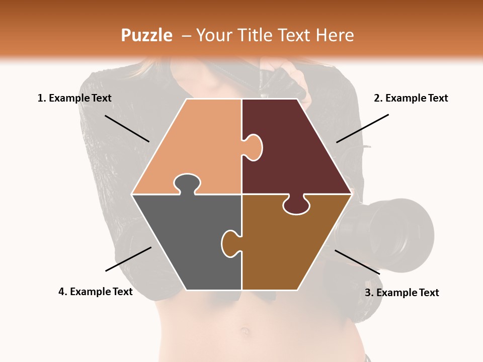 Golden Band Symbol PowerPoint Template