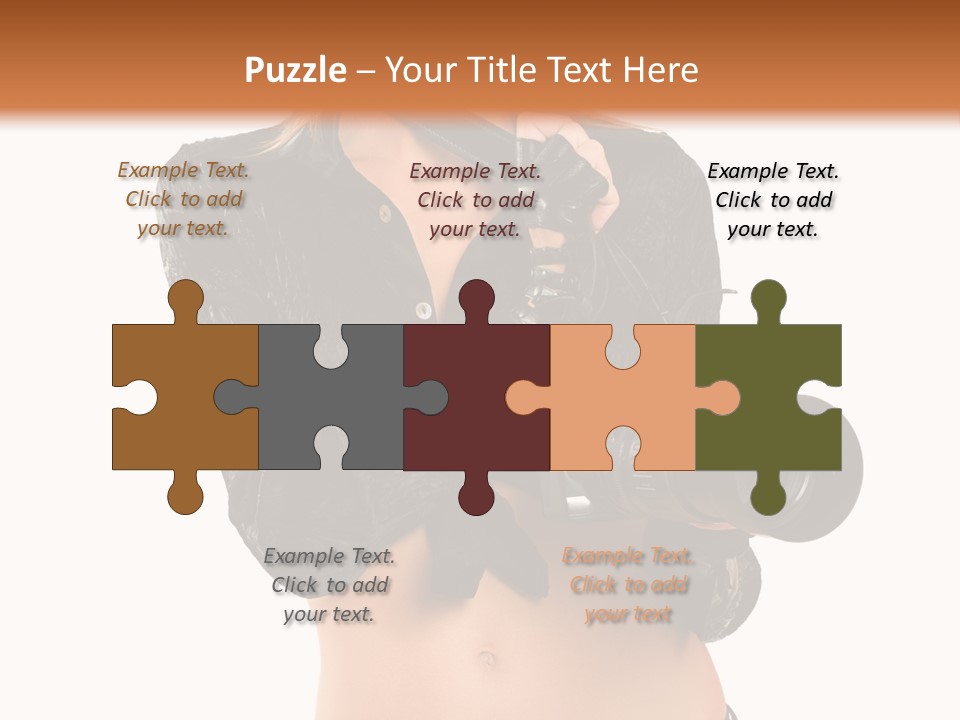 Golden Band Symbol PowerPoint Template