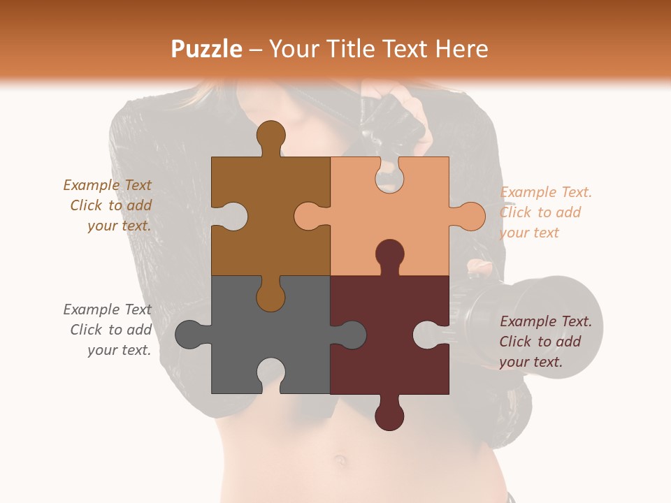 Golden Band Symbol PowerPoint Template