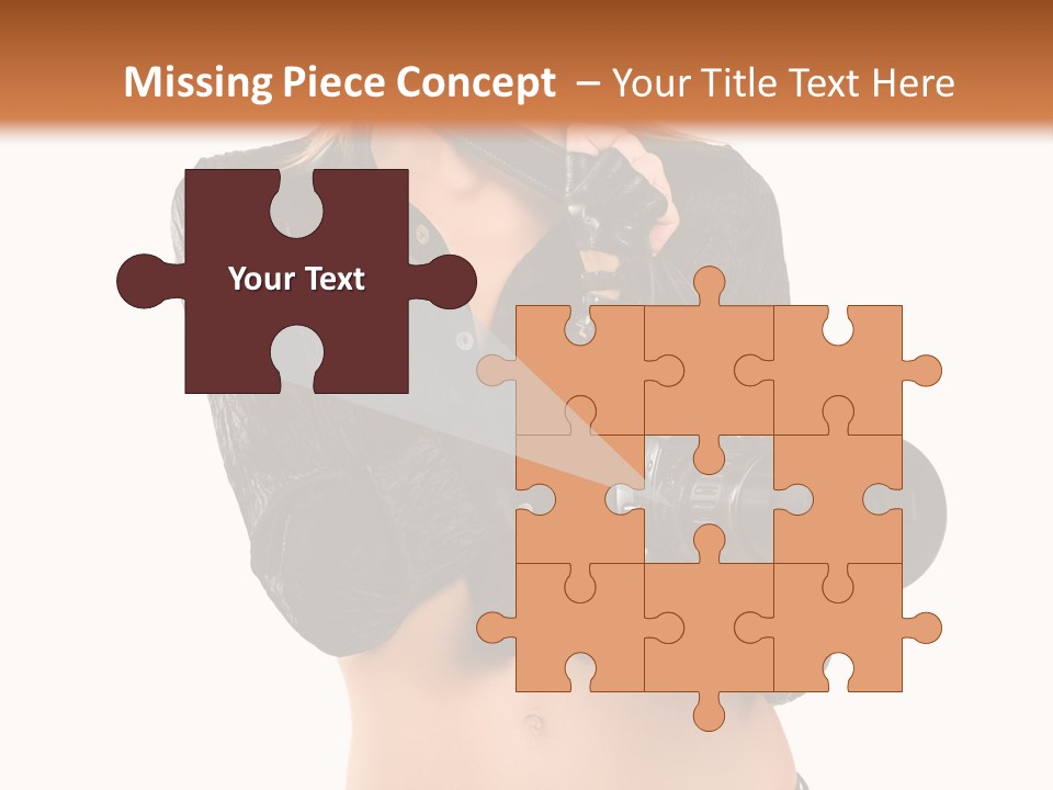 Golden Band Symbol PowerPoint Template