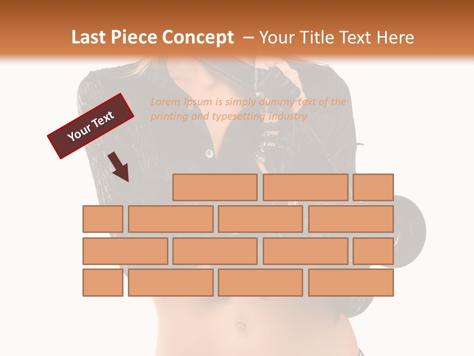 Golden Band Symbol PowerPoint Template