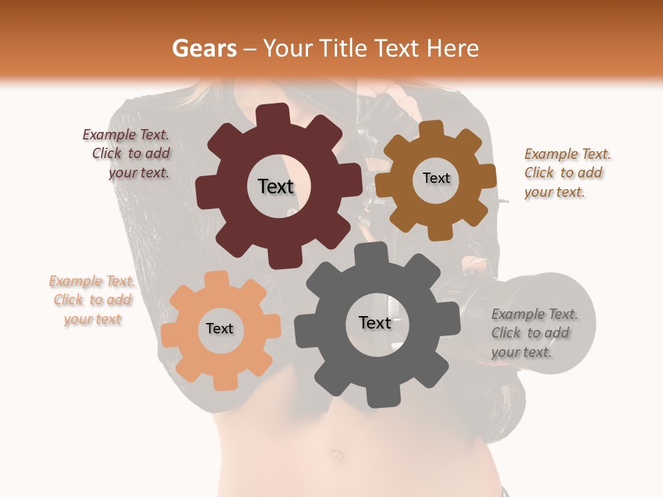 Golden Band Symbol PowerPoint Template