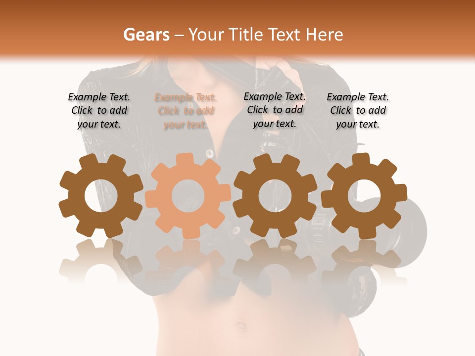 Golden Band Symbol PowerPoint Template